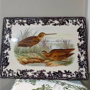 Spode Woodland Placemat with Bird and Floral Design
